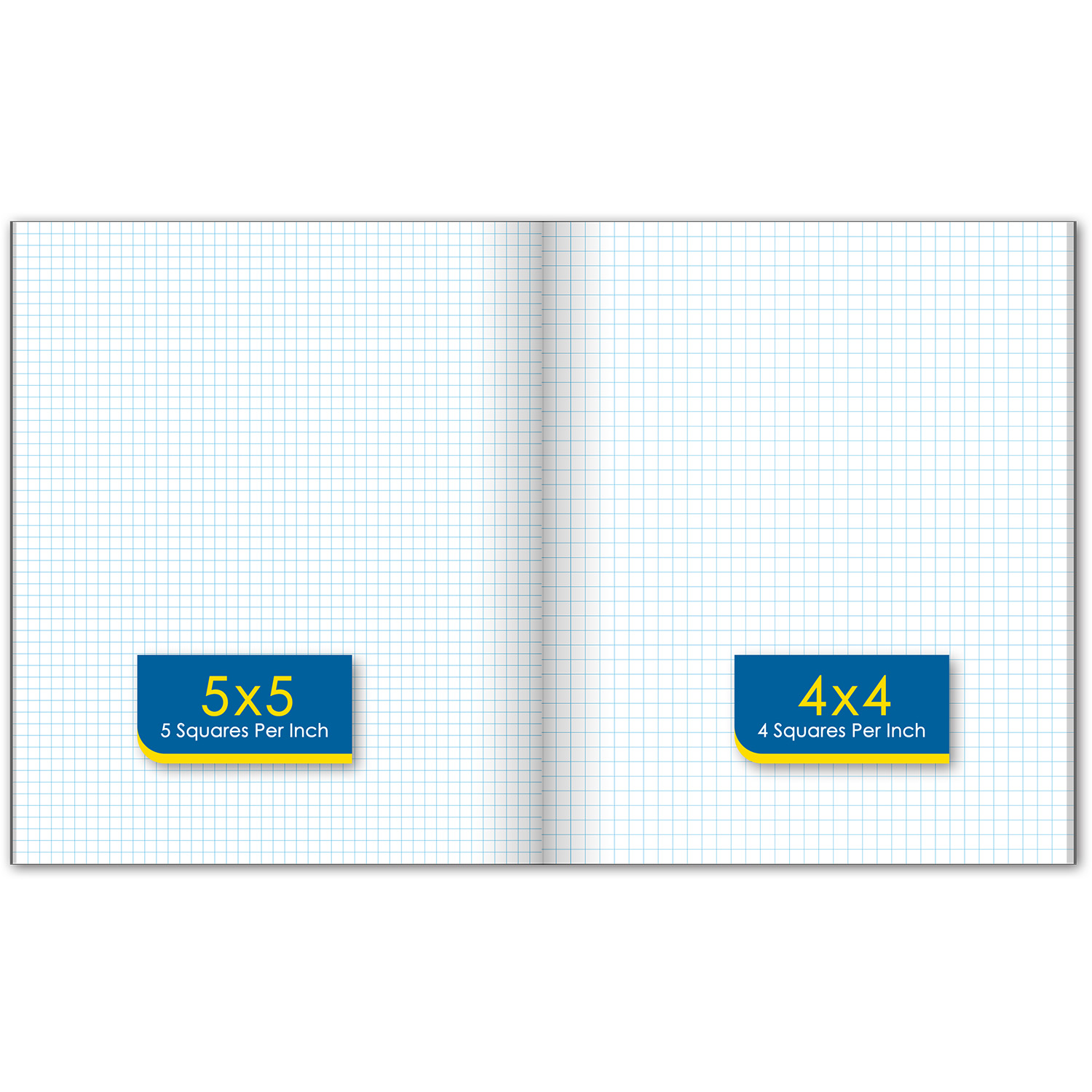 iScholar® 2-in-1 Double Sided Graph Ruled Notebook, 11" x 9", 80 Sheets, White Paper