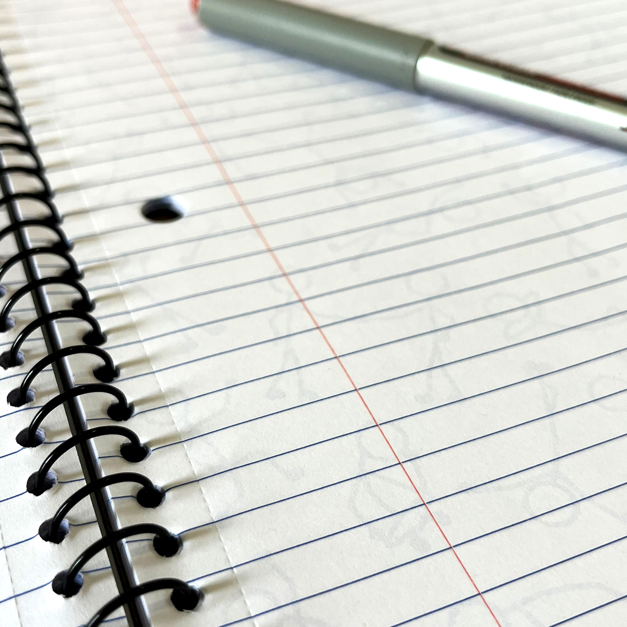 DoodleWrite™ College Ruled + Stick Figures One Subject Notebook, Heavyweight Paper