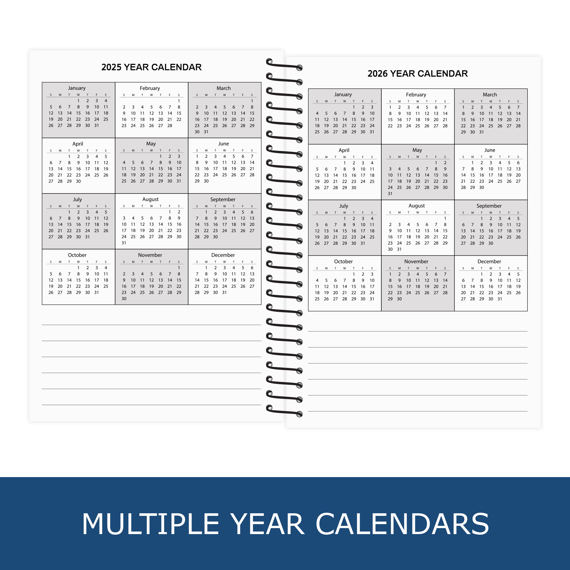 Academic-Year Planner, 14 Month (July through August),  8" x 5.5", 72 Pages, Weekly View, Assorted Covers