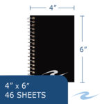 Wirebound Memo Pad Book, Narrow Ruled