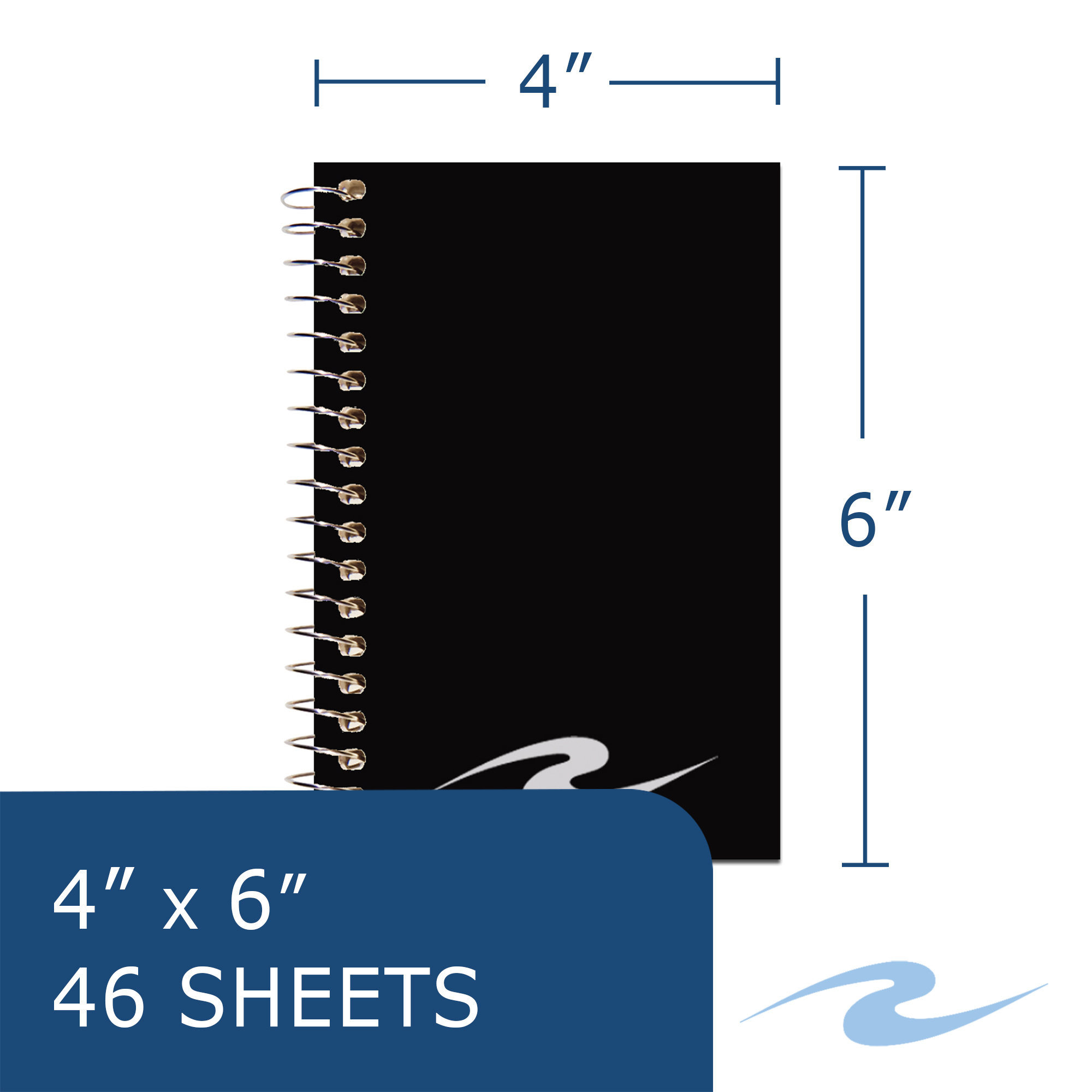 Wirebound Memo Pad Book, Narrow Ruled