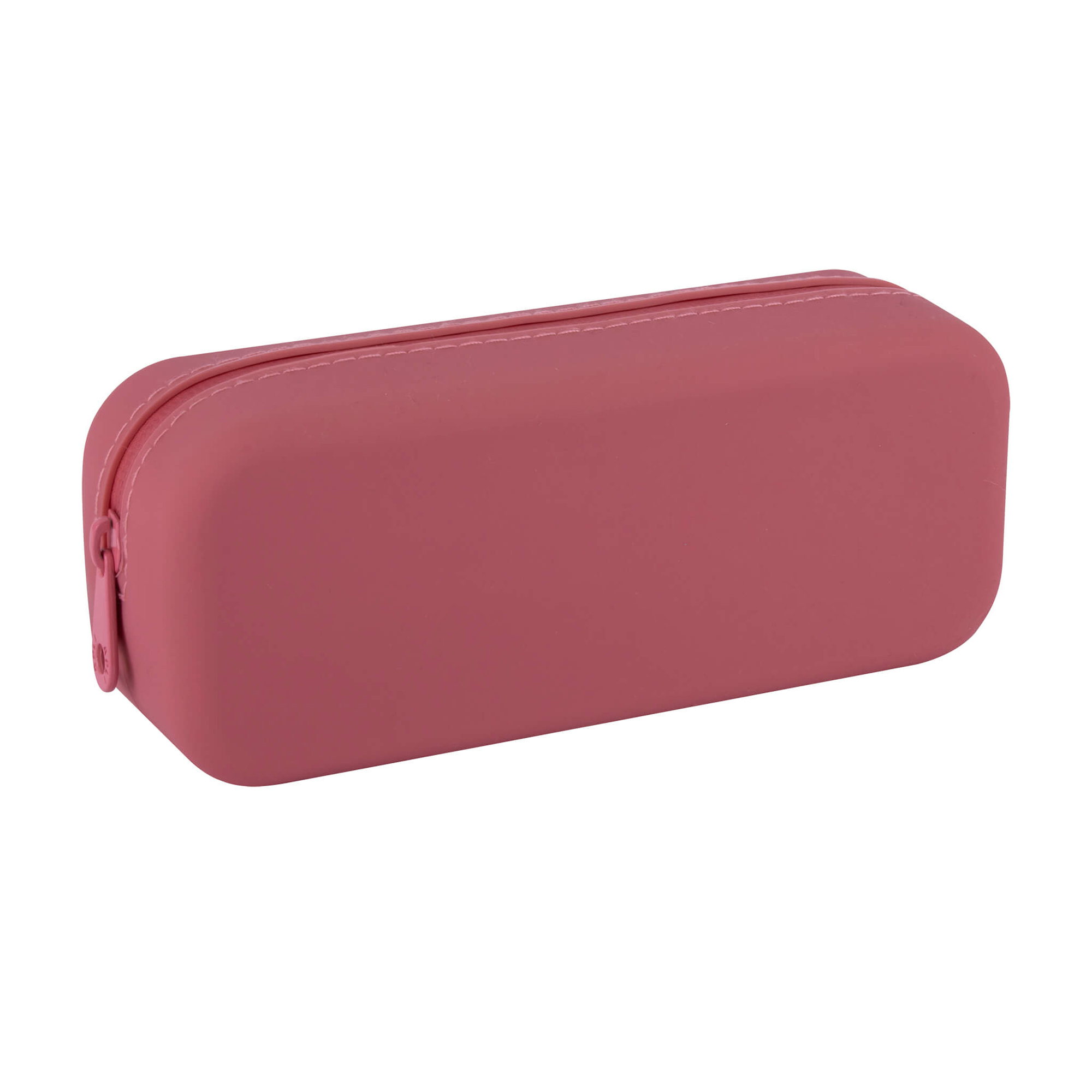 Up North Collection Rectangular Silicone Pencil Case with Zipper, Assorted Colors