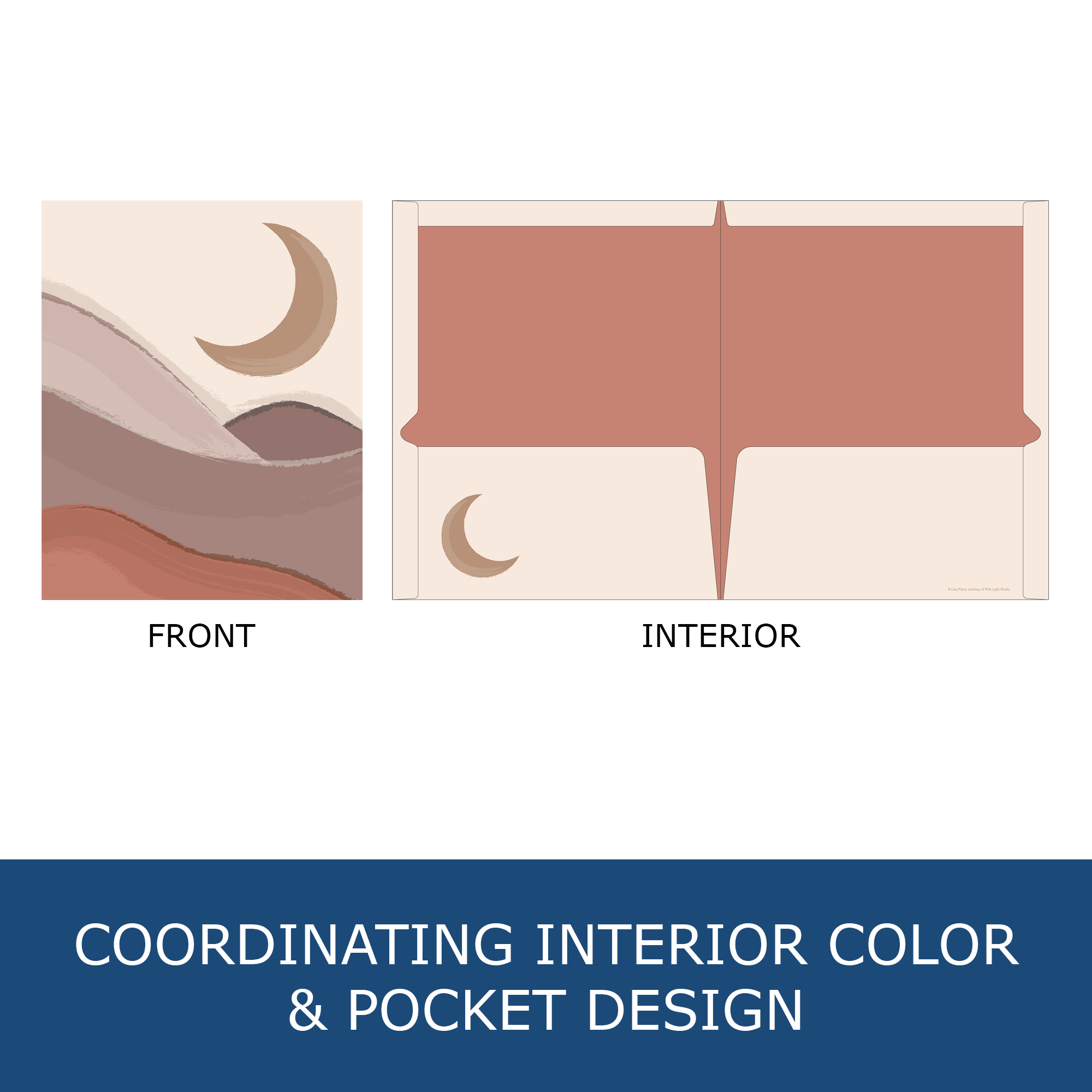 Studio Series Laminated 2-Pocket Folder, Assorted Studio Series Cover Designs