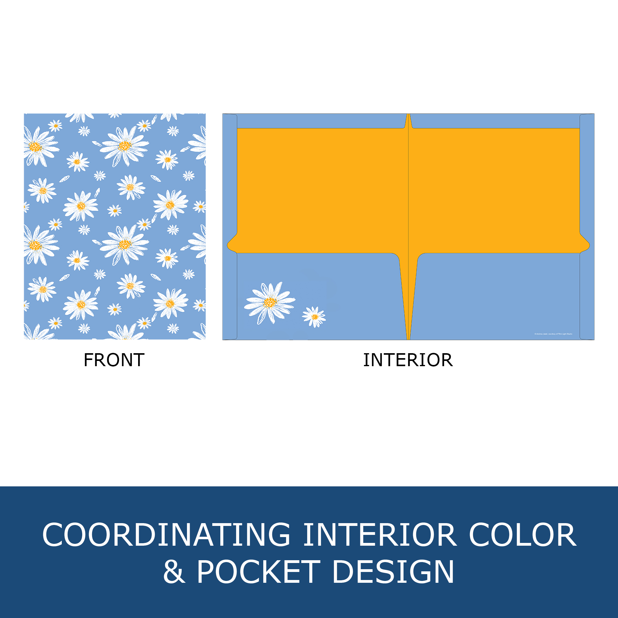 Studio Series Laminated 2-Pocket Folder, Assorted Studio Series Cover Designs