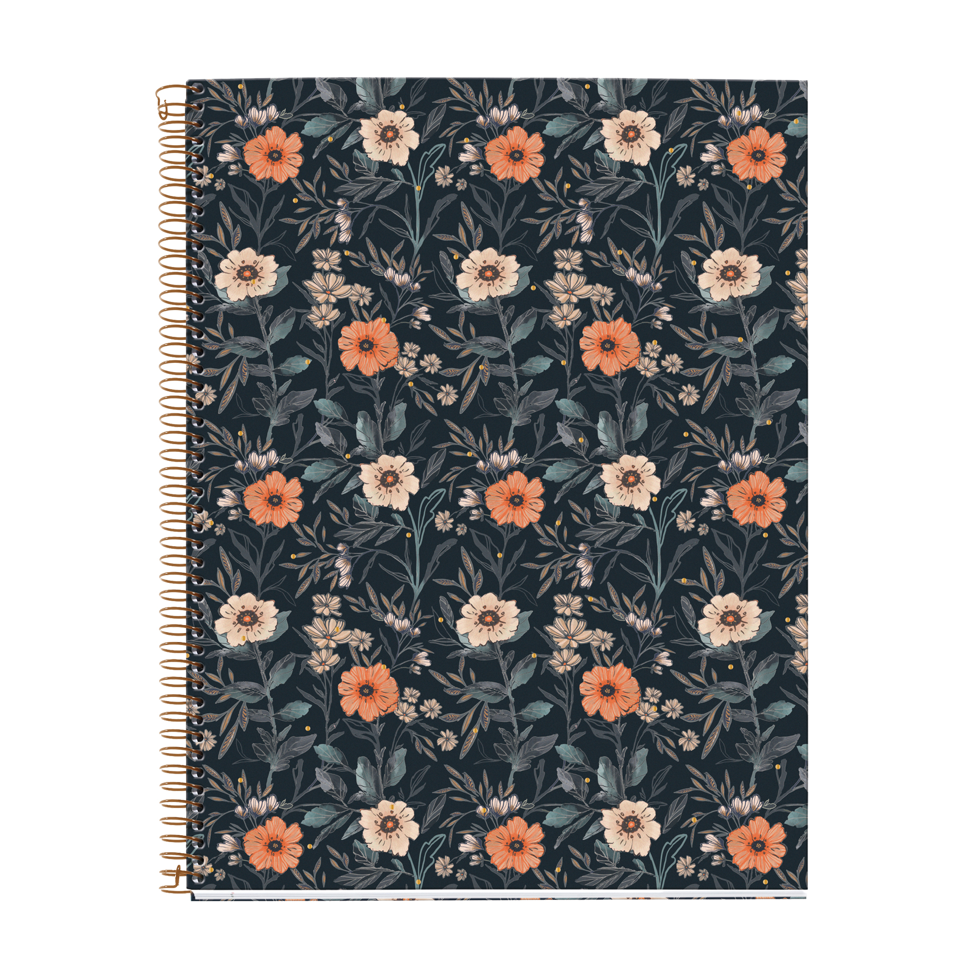 MiquelRius Lined 4 Subject Notebook, Cardboard Cover - British Bloom