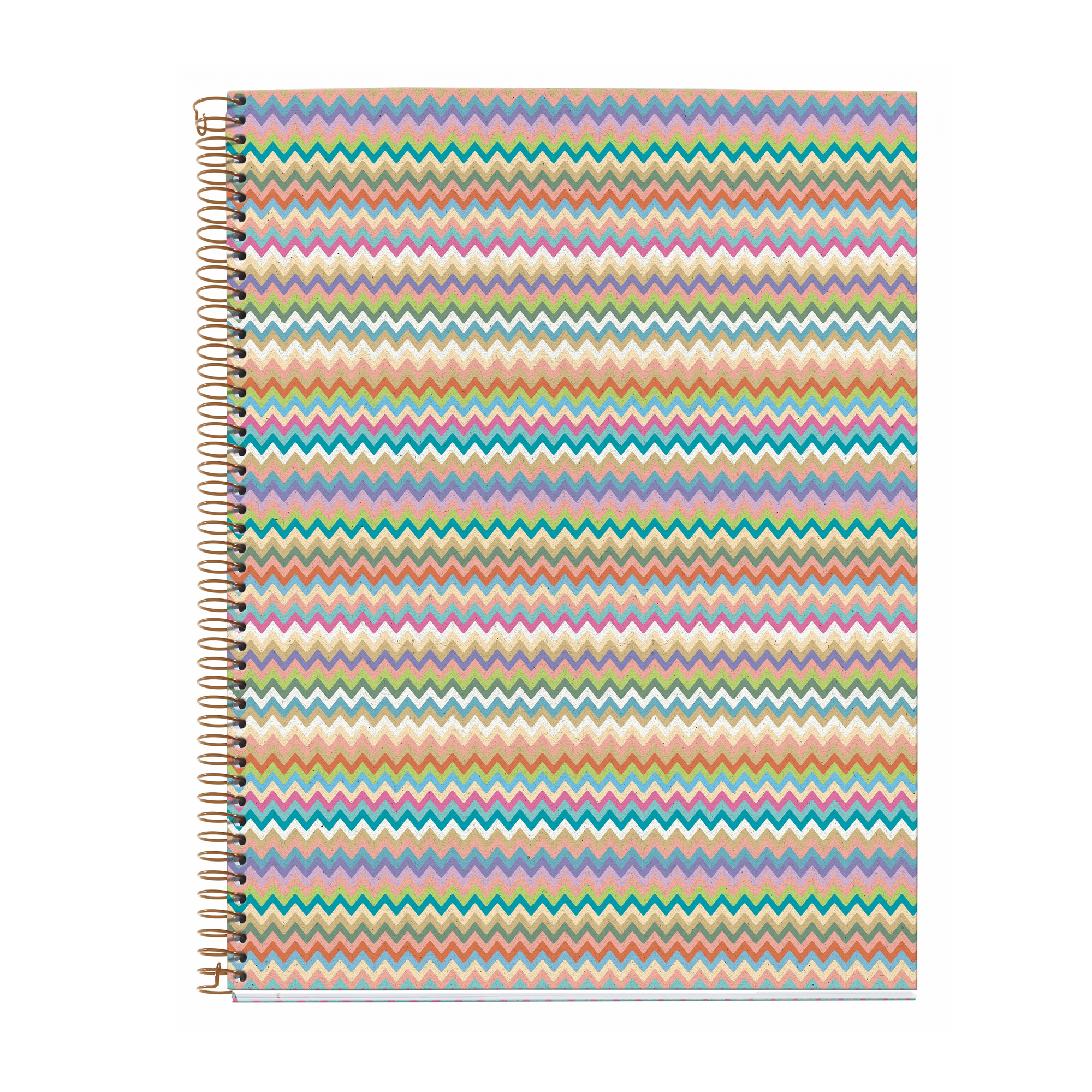 M® MiquelRius Lined 4 Subject Notebook, 11" x 8.5", Cardboard Cover - Mallorca