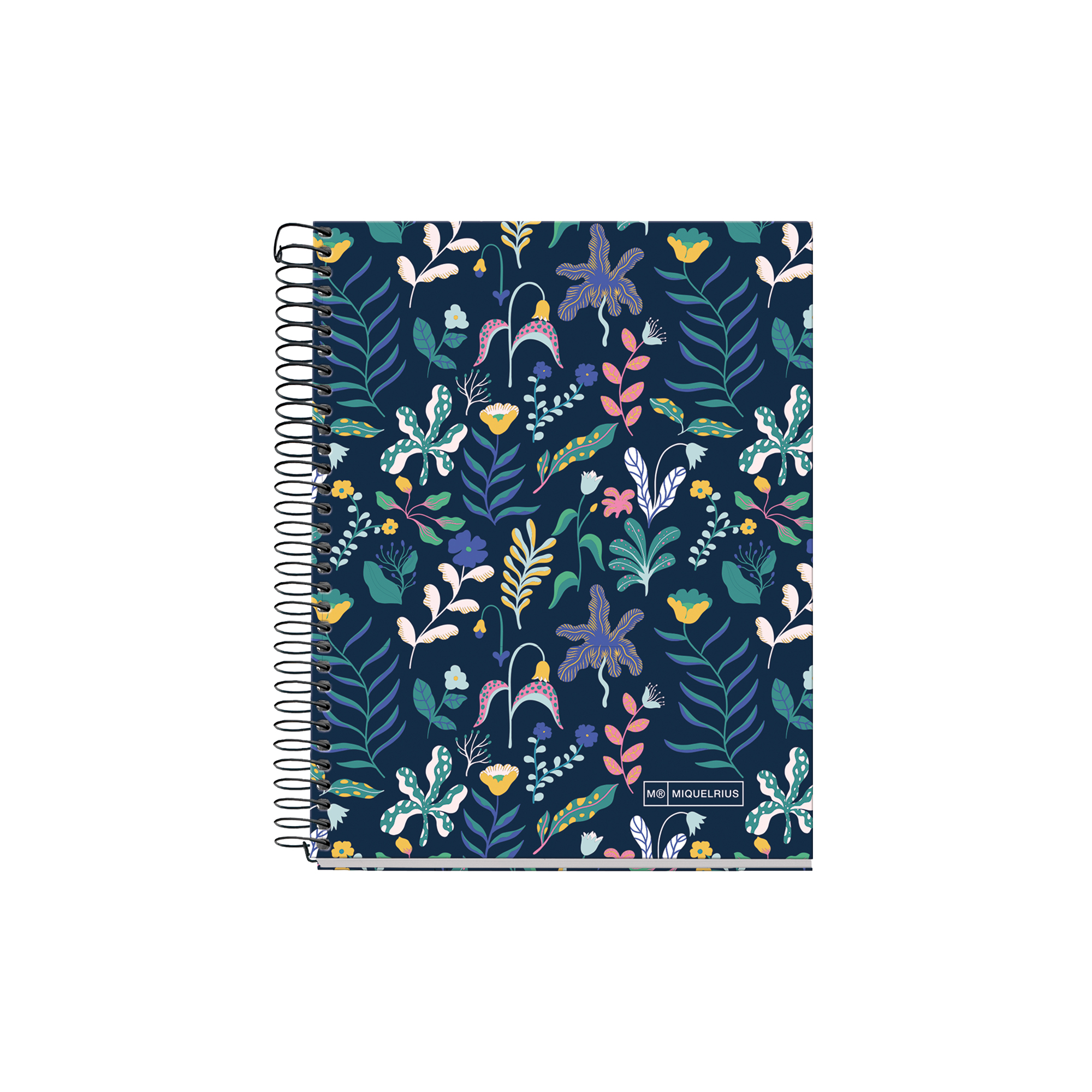 MiquelRius Lined 4 Subject Notebook, A5 (8.27" x 5.83"), Cardboard Cover - Savanna