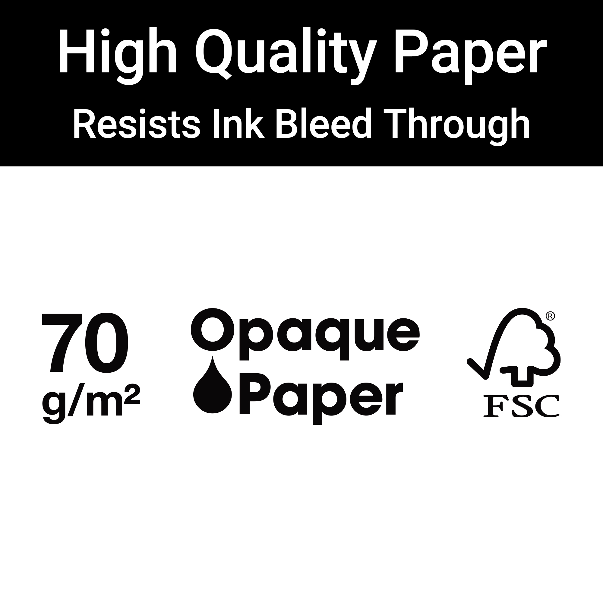 M® MiquelRius Aurora Lined 4 Subject Notebook, 11" x 8.5", Poly Cover - West Bay