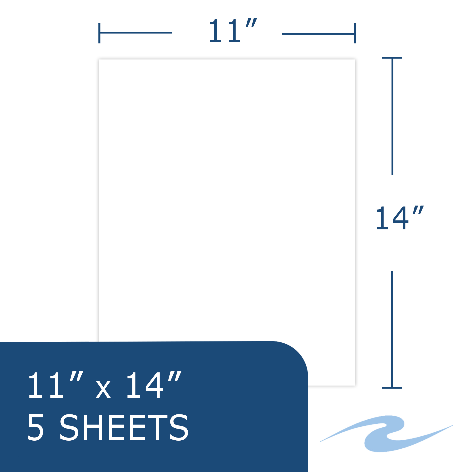 White Poster Board, 5 Sheets per Pack