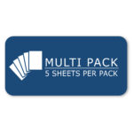 White Poster Board, 5 Sheets per Pack