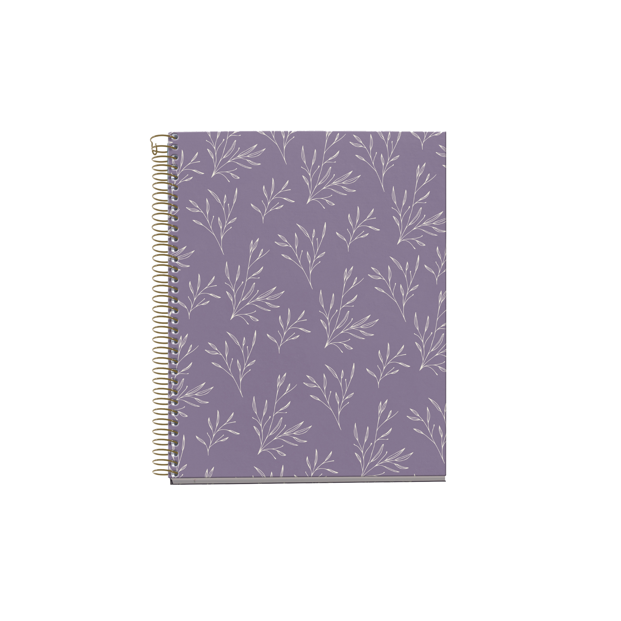 M® MiquelRius Lined 4 Subject Notebook, A5 (8.27" x 5.83"), Cardboard Cover - Lilac