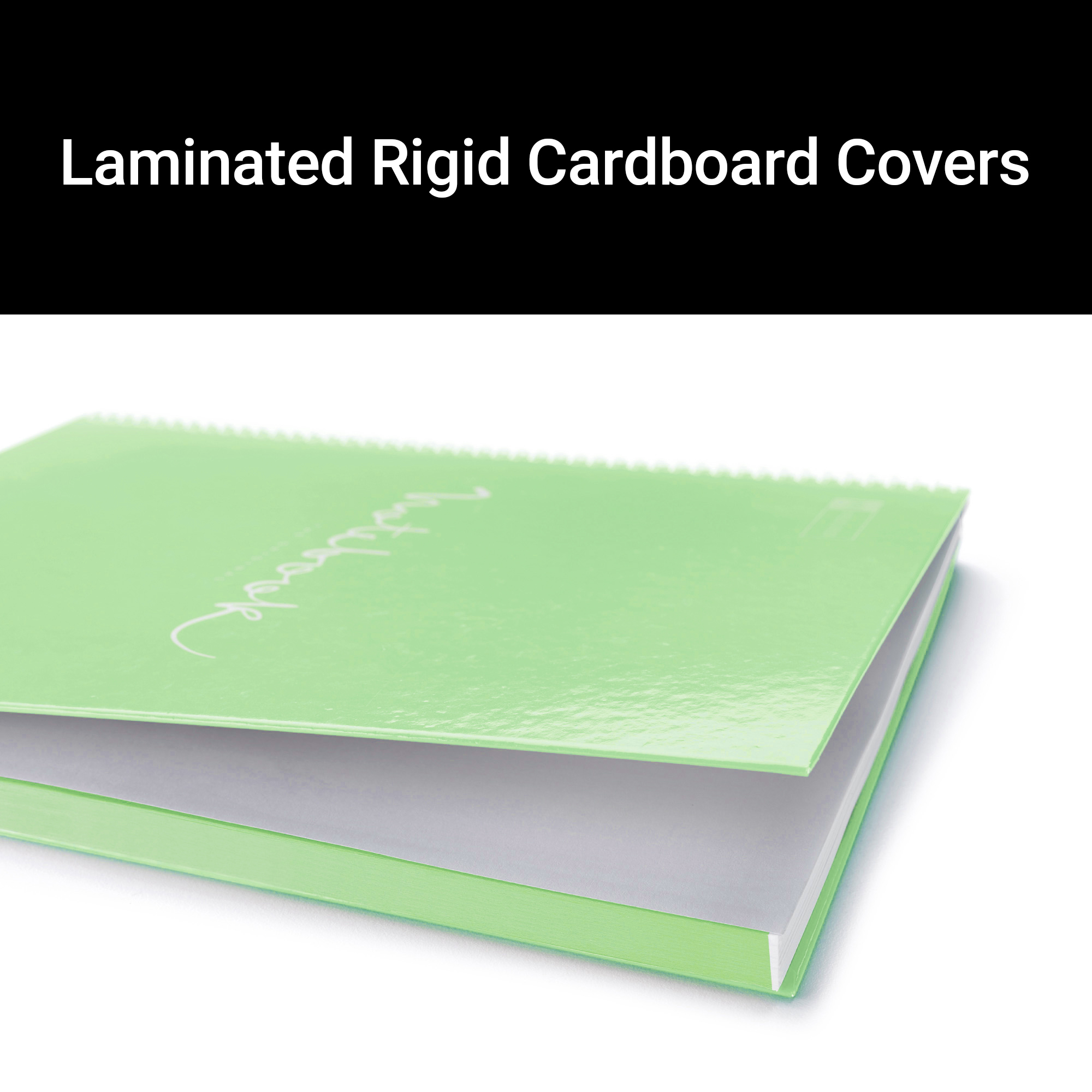 M® MiquelRius Emotions® Lined 1 Subject Notebook, 11" x 8.5", Cardboard Cover - Turquoise