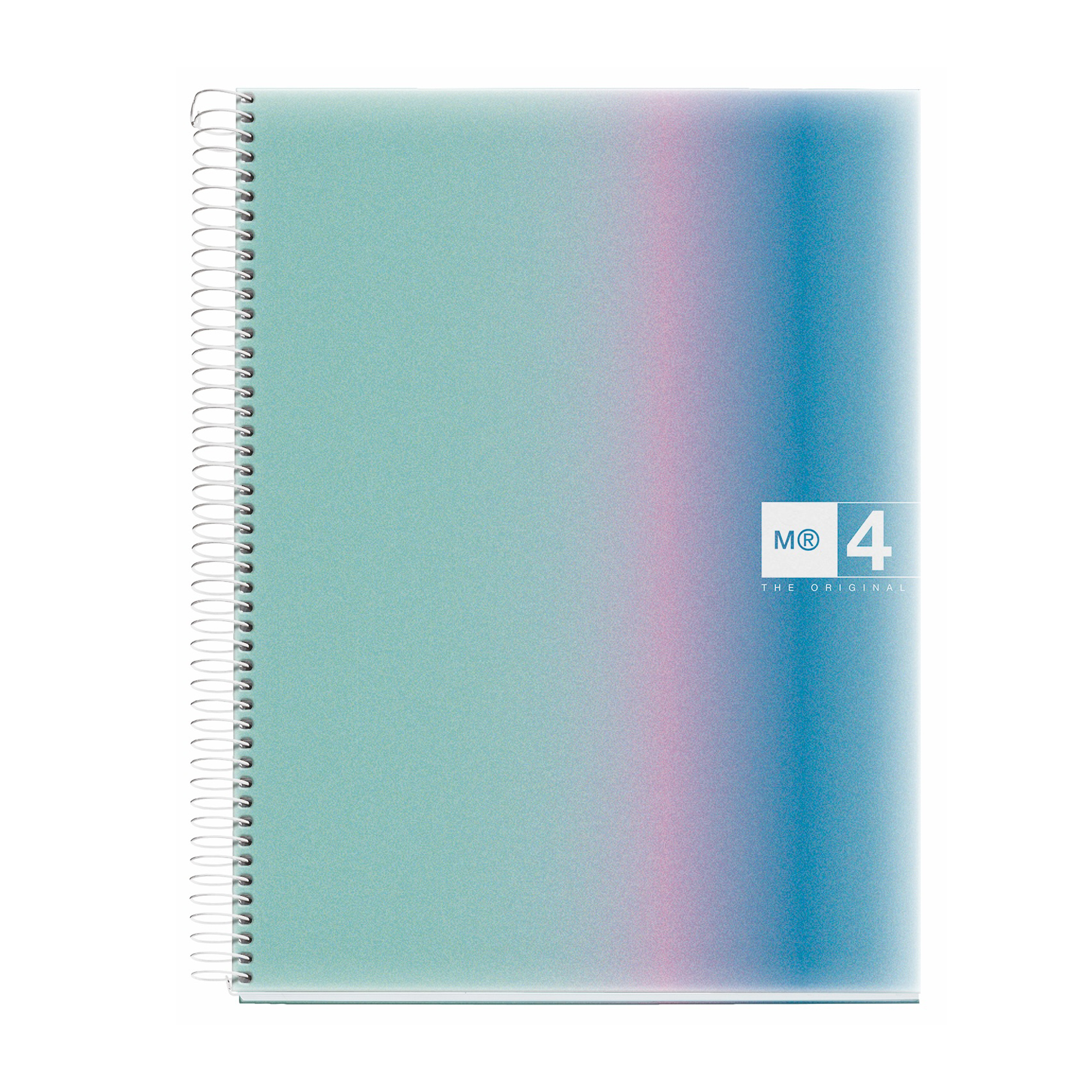 M® MiquelRius Aurora Lined 4 Subject Notebook, 11" x 8.5", Poly Cover - Santorini