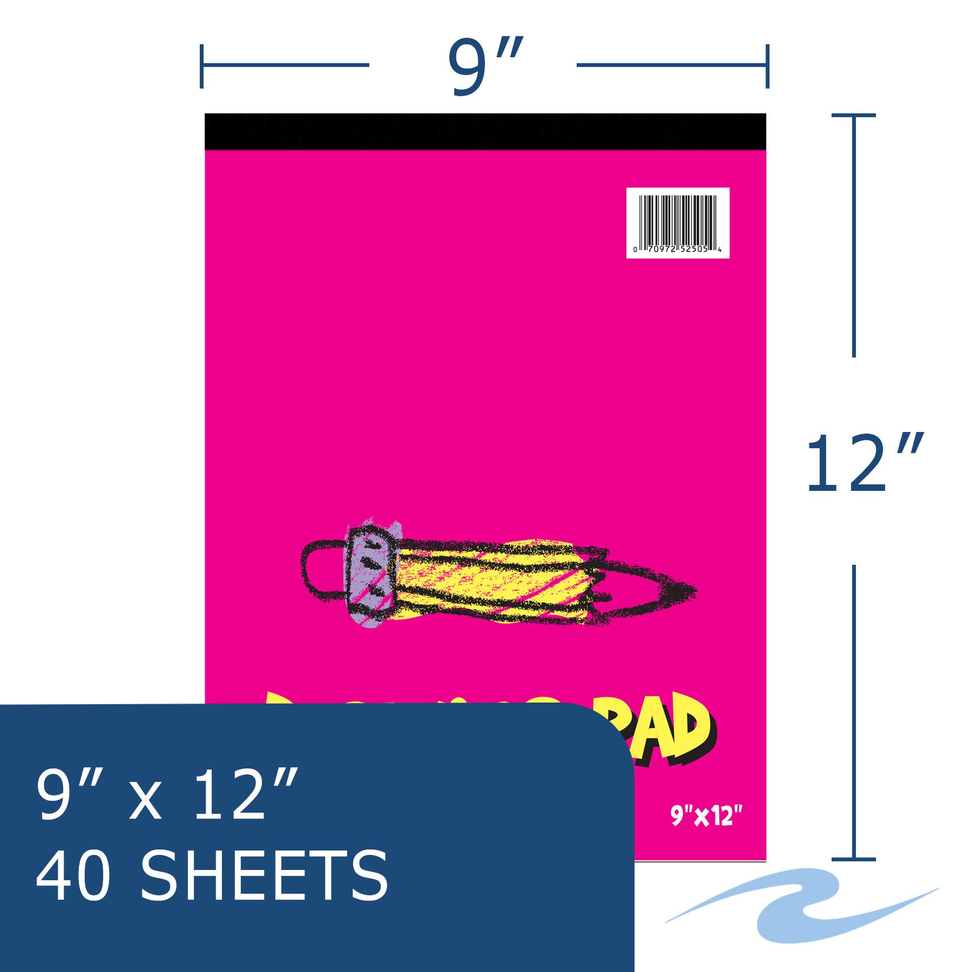 Kid's Art Pad Drawing Pad, 50 lb. White Drawing Paper