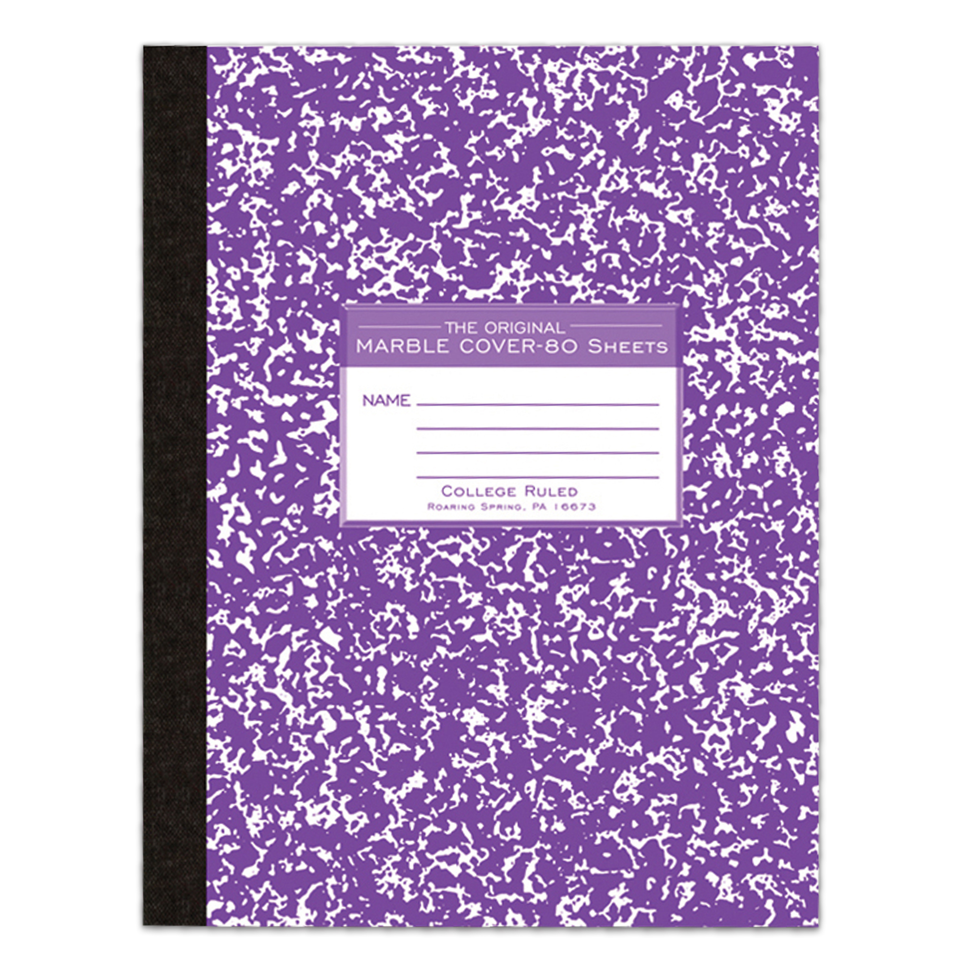 Oversized Flexible Cover Composition Book, College Ruled, Assorted Marble Covers