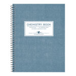 Wirebound Chemistry Lab Notebook, Narrow Ruled, 20 lb. paper, Blue Printed Board Cover