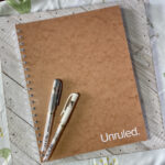 Unruled Notebook, Blank Pages, Heavyweight 60 lb. Paper