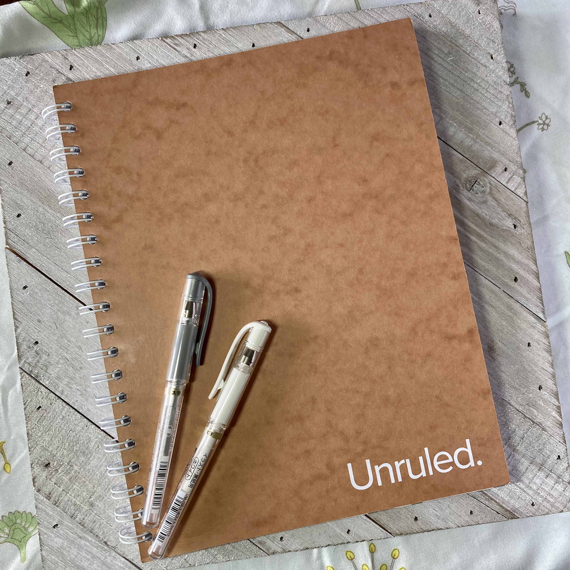 Unruled Notebook, Blank Pages, Heavyweight 60 lb. Paper