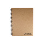 Unruled Dark Mode Notebook, Heavyweight 70 lb. Black Paper