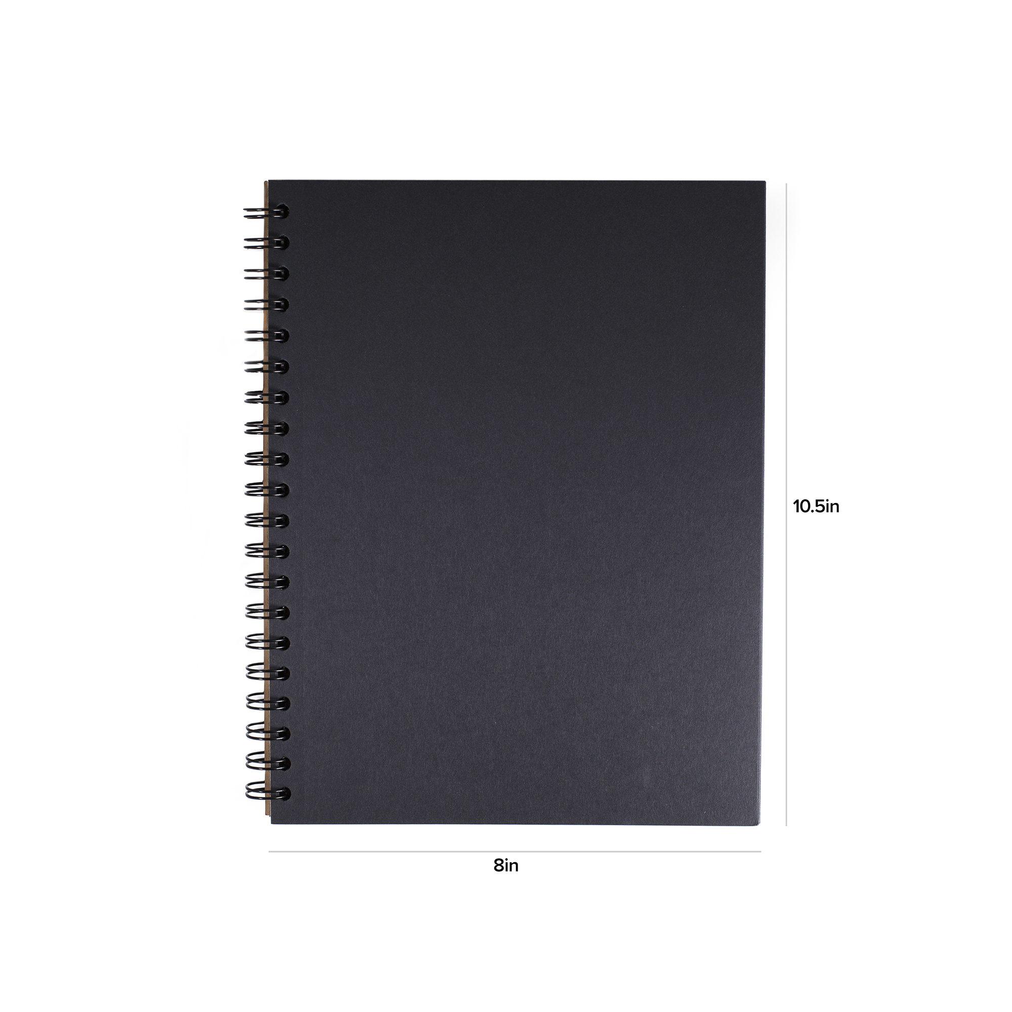 Unruled Dark Mode Notebook, Heavyweight 70 lb. Black Paper