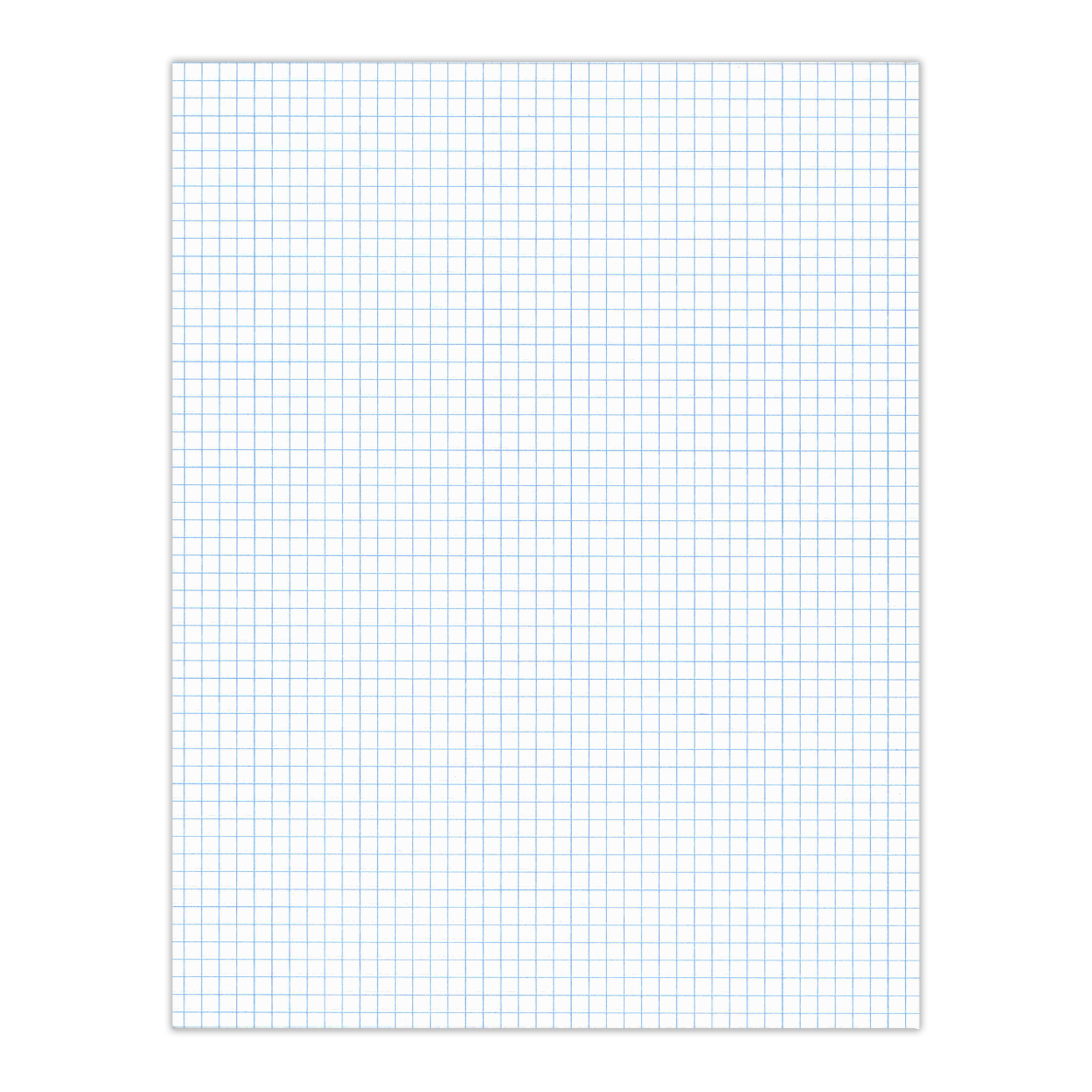 Legal Pad, Glued Top Bound, 5x5 Grid Ruled, White Paper