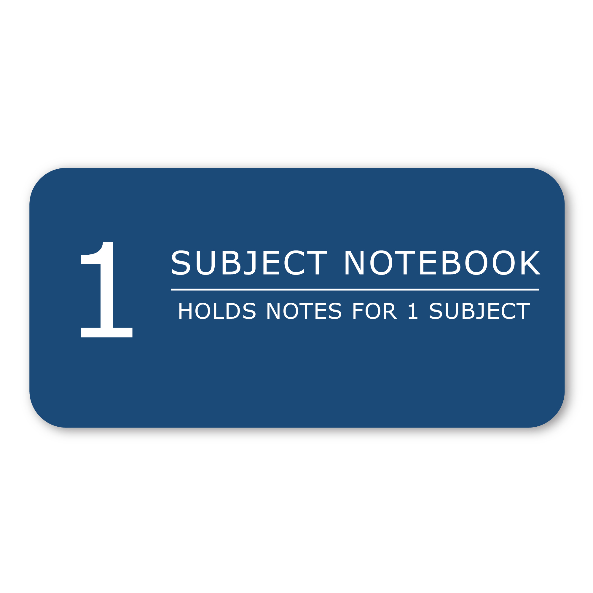 One Subject Wirebound Notebook, Wide Ruled
