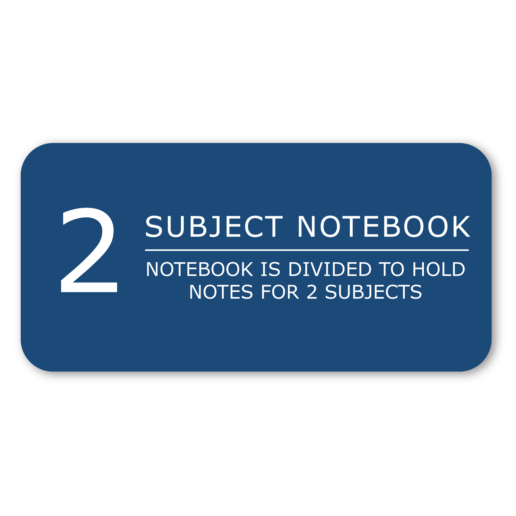 Two Subject Wirebound Notebook with Two Double Pockets, College Ruled