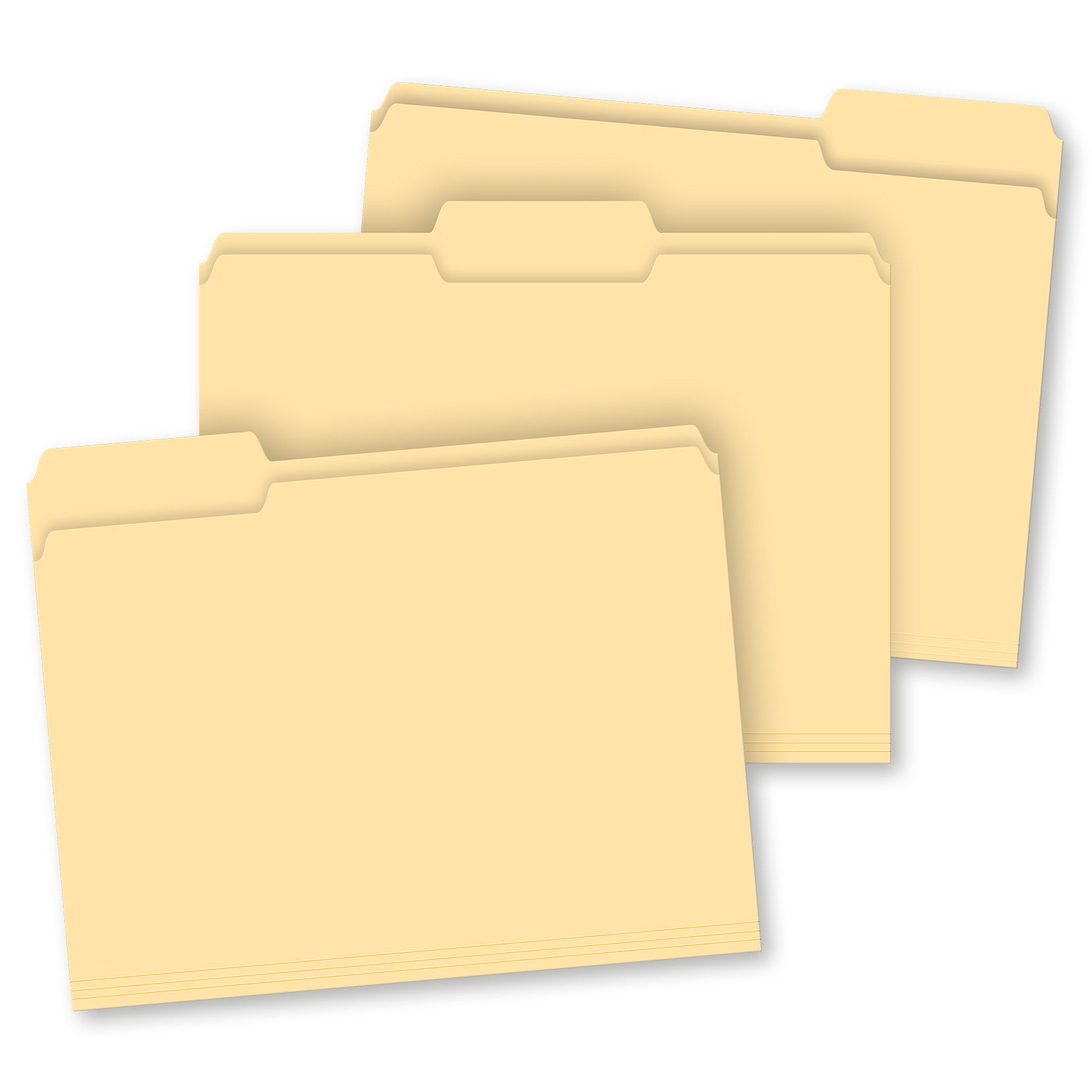 iScholar® iQ File Folders, Pack of 12 Letter Size, Manilla