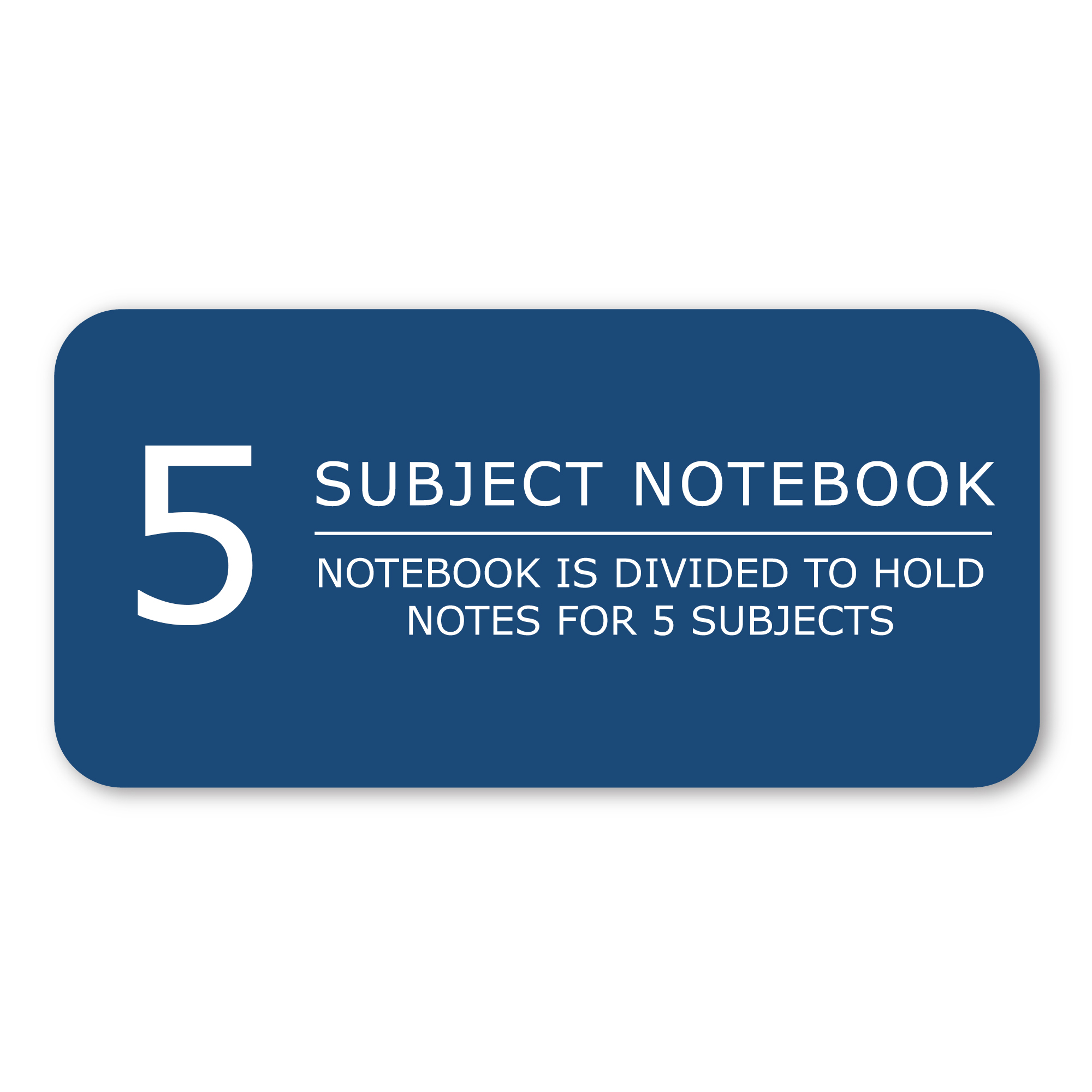 Environotes® Recycled Five Subject Wirebound Notebook with Heavyweight BioBased Paper, College Ruled