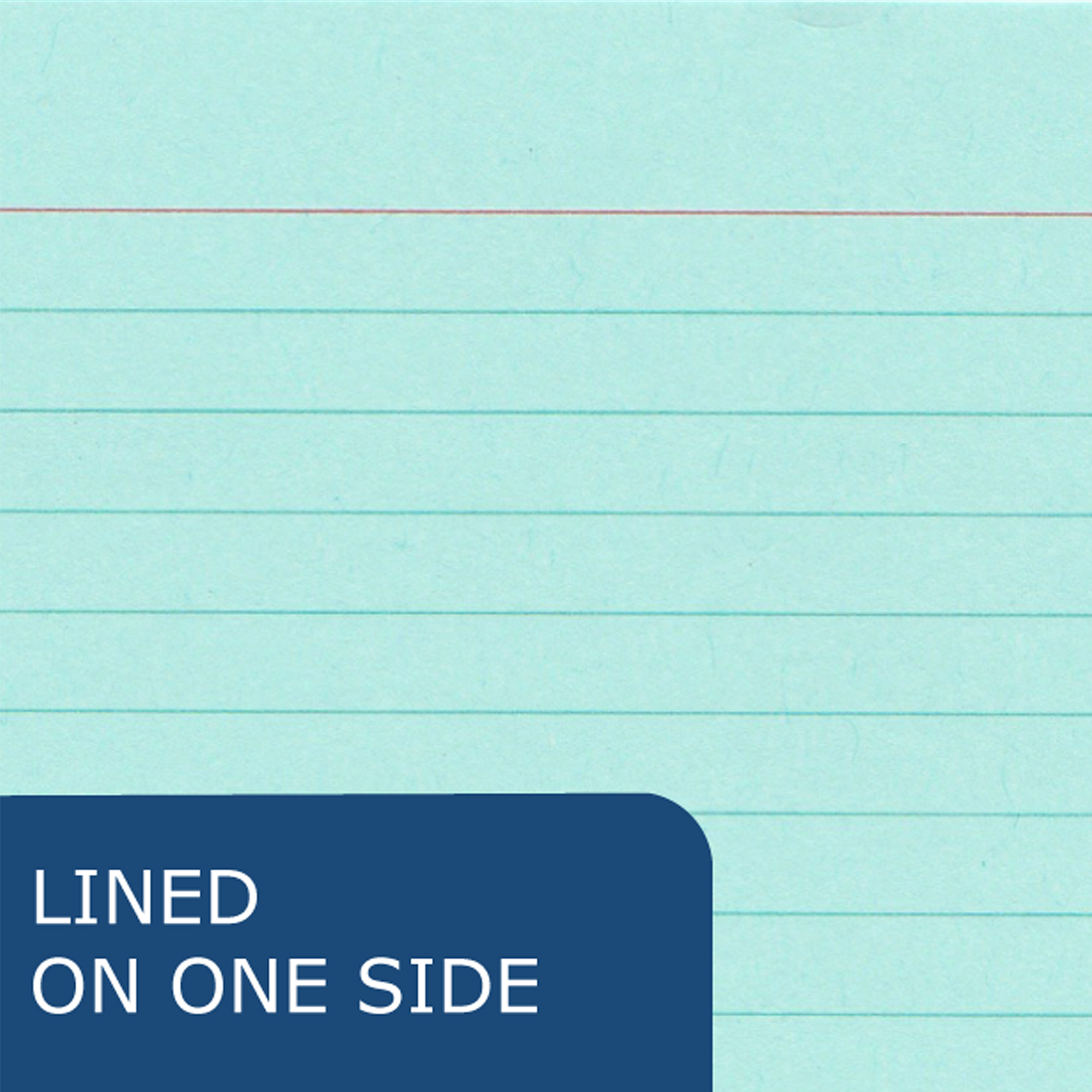 Assorted Color Index Cards, 3" x 5", Ruled on One Side, 100 Count